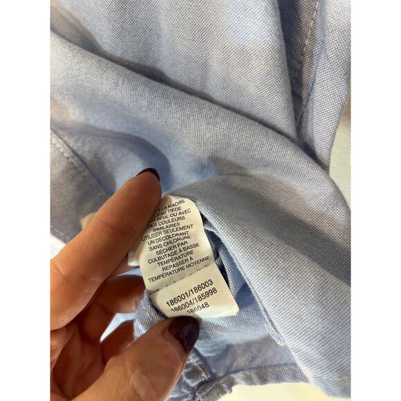 Boys Children's Place Blue Button Down Shirt 10/12 - Picture 6 of 6